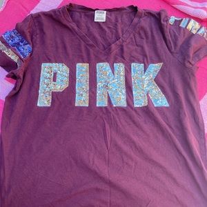 Pink Sequin tshirt
